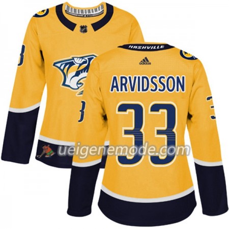 Dame Eishockey Nashville Predators Trikot Viktor Arvidsson 33 Adidas 2017-2018 Gold Authentic